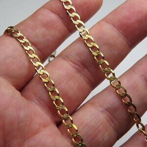 18k *925 Sterling Silver Link Necklace